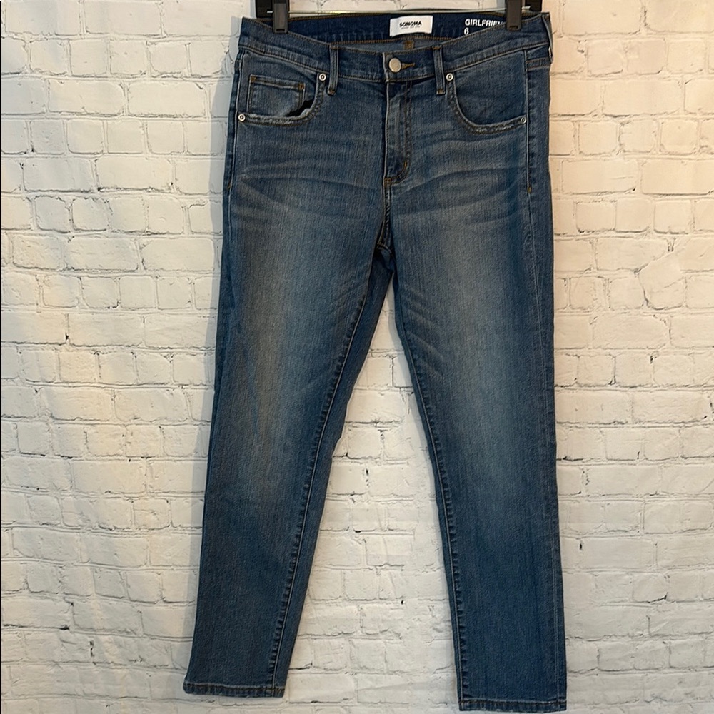 Sonoma GRLFRND Blue Straight Leg Jeans Classic Style